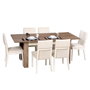 Hanah Home Mesa de Comedor Extensible Roble Oscuro